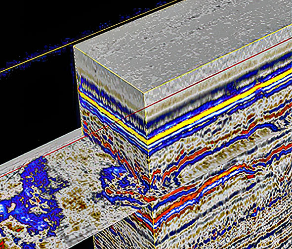 Seismic data from sub-surface ocean survey