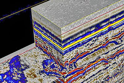 Seismic data from sub-surface ocean survey